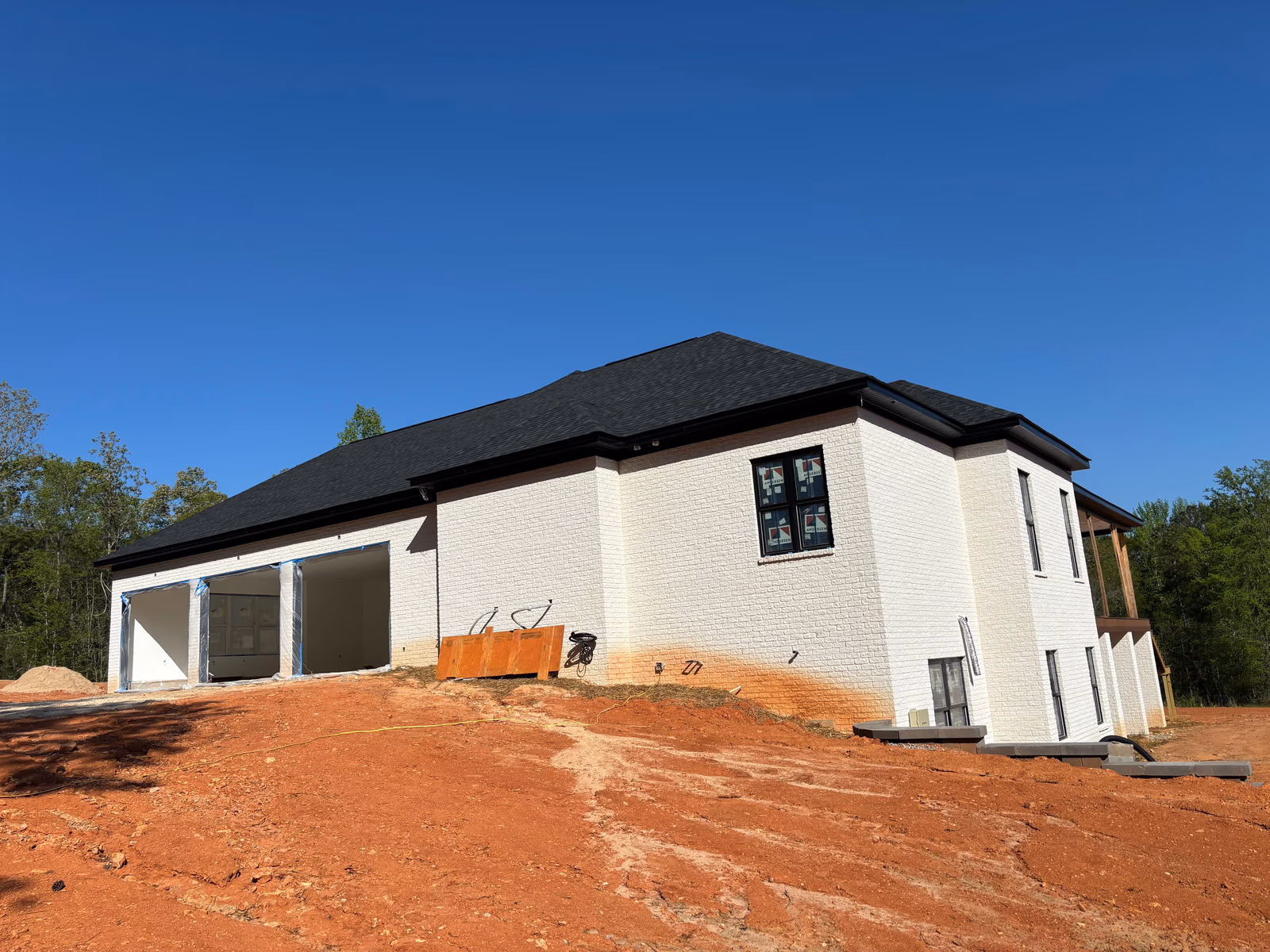 Finished custom home exterior